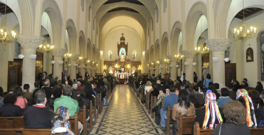 Horario habitual de misas en la parroquia en domingo de Elecciones Municipales